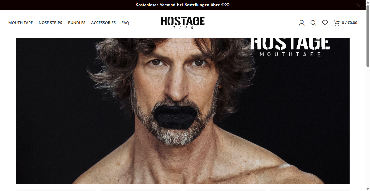 Screenshot von hostagetapedeutschland.de