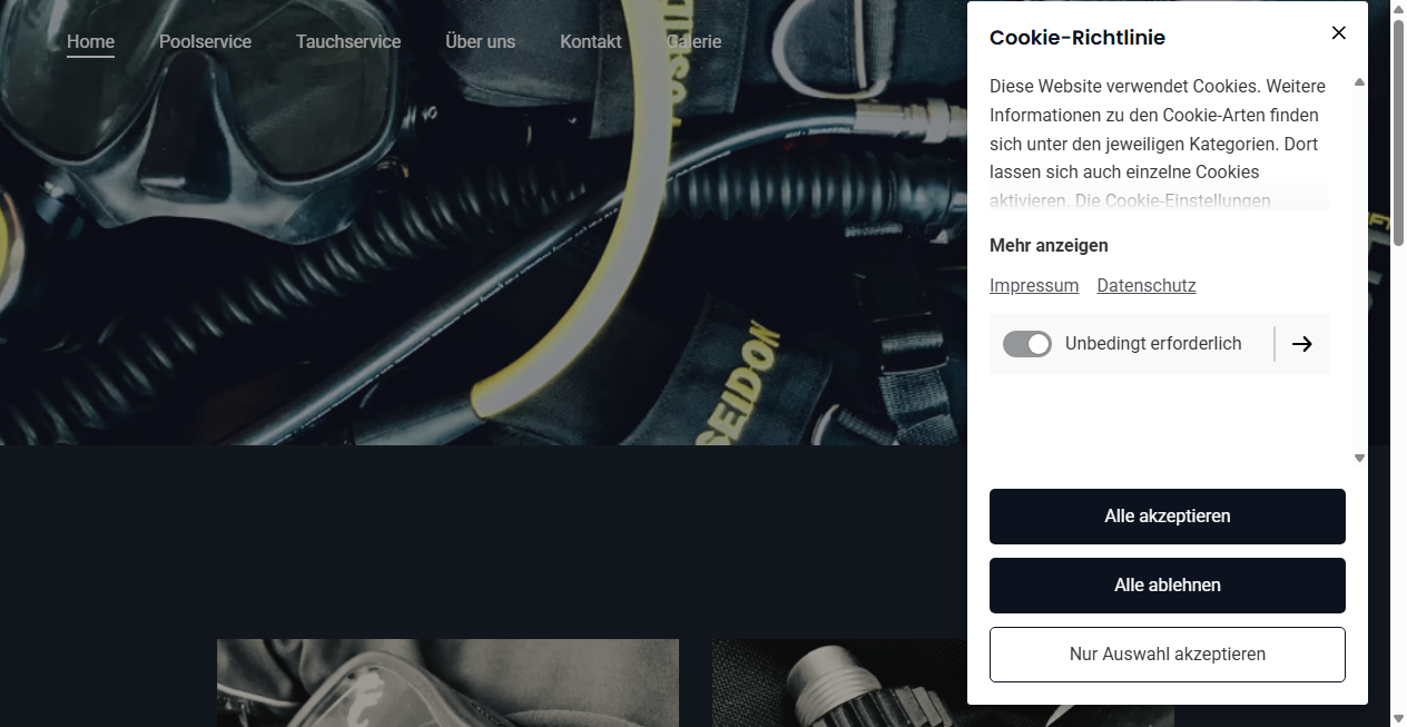 Screenshot von hubbodenpoolservice.de