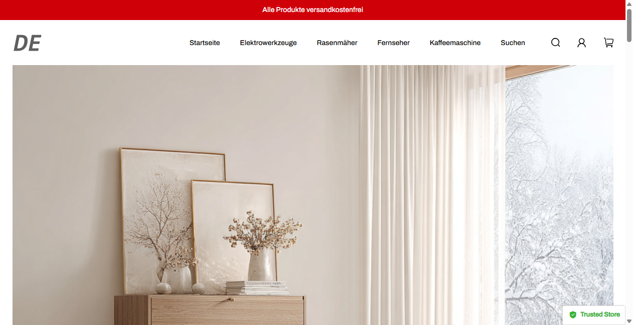 Screenshot von hutare.com