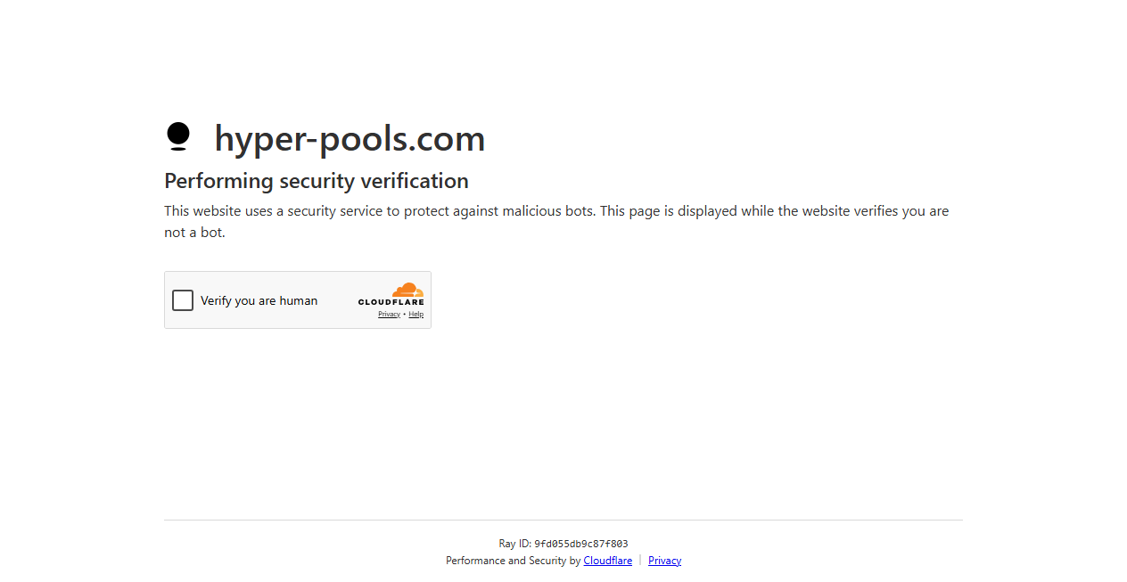 Bestätigte Warnung zu hyper-pools.com (2026)