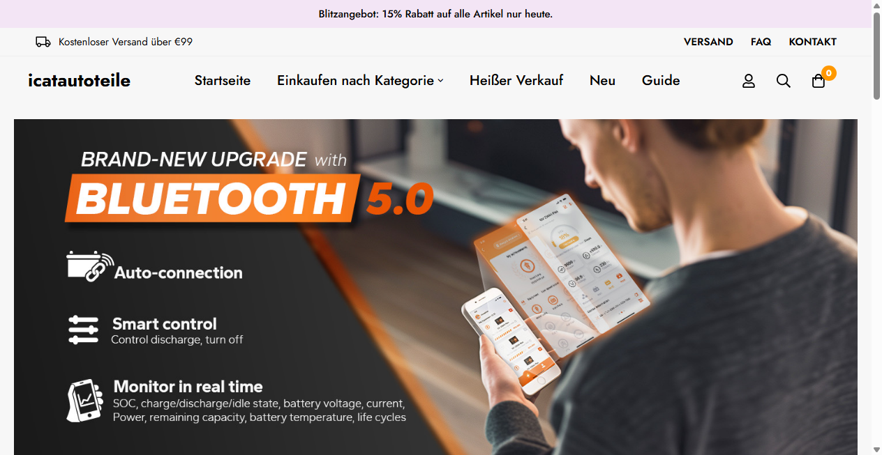 Screenshot von icatautoteile.de