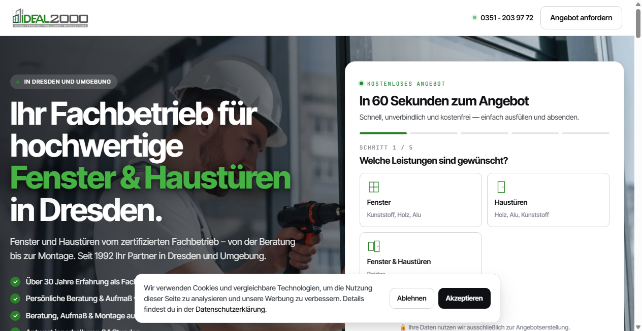 Screenshot von ideal2000.de