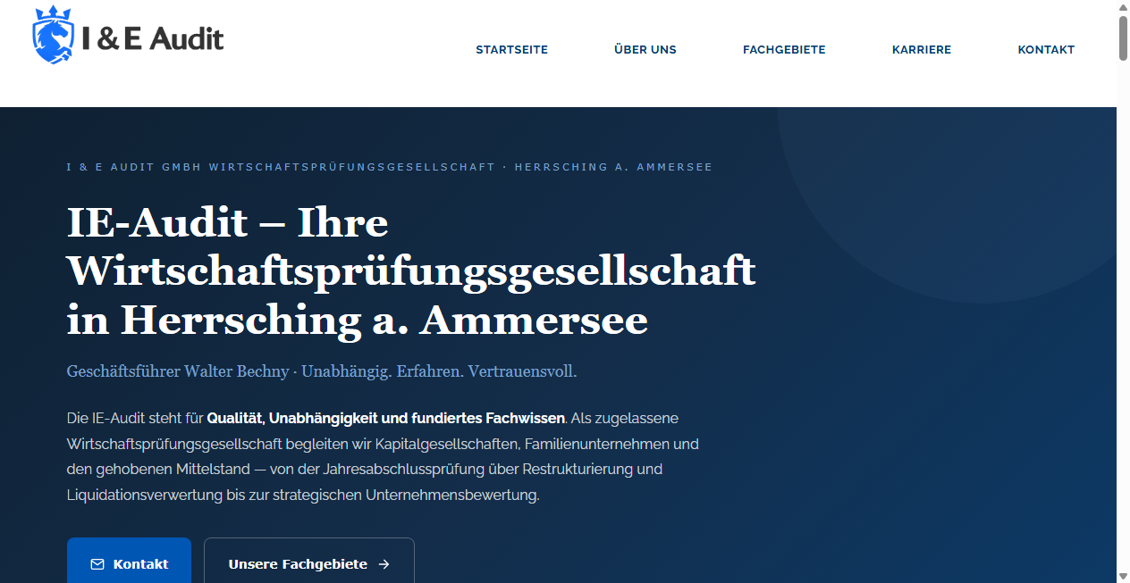 Screenshot von ie-audit.com