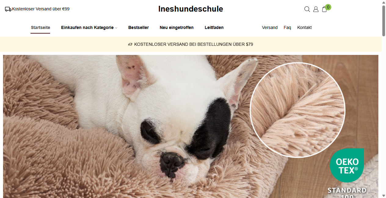Screenshot von ineshundeschule.de