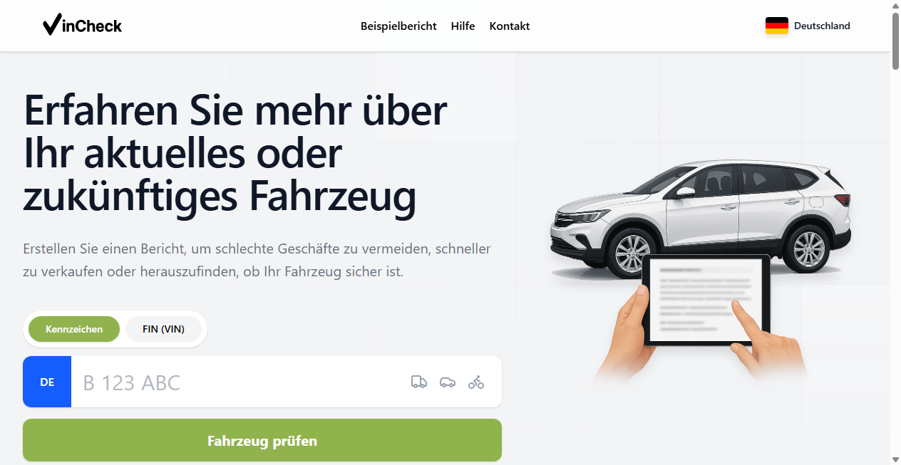 Screenshot von insightberichte.de