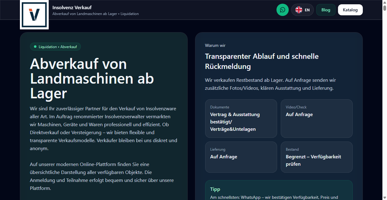 Bestätigte Warnung zu insolvenz-verkauf.net (2026)