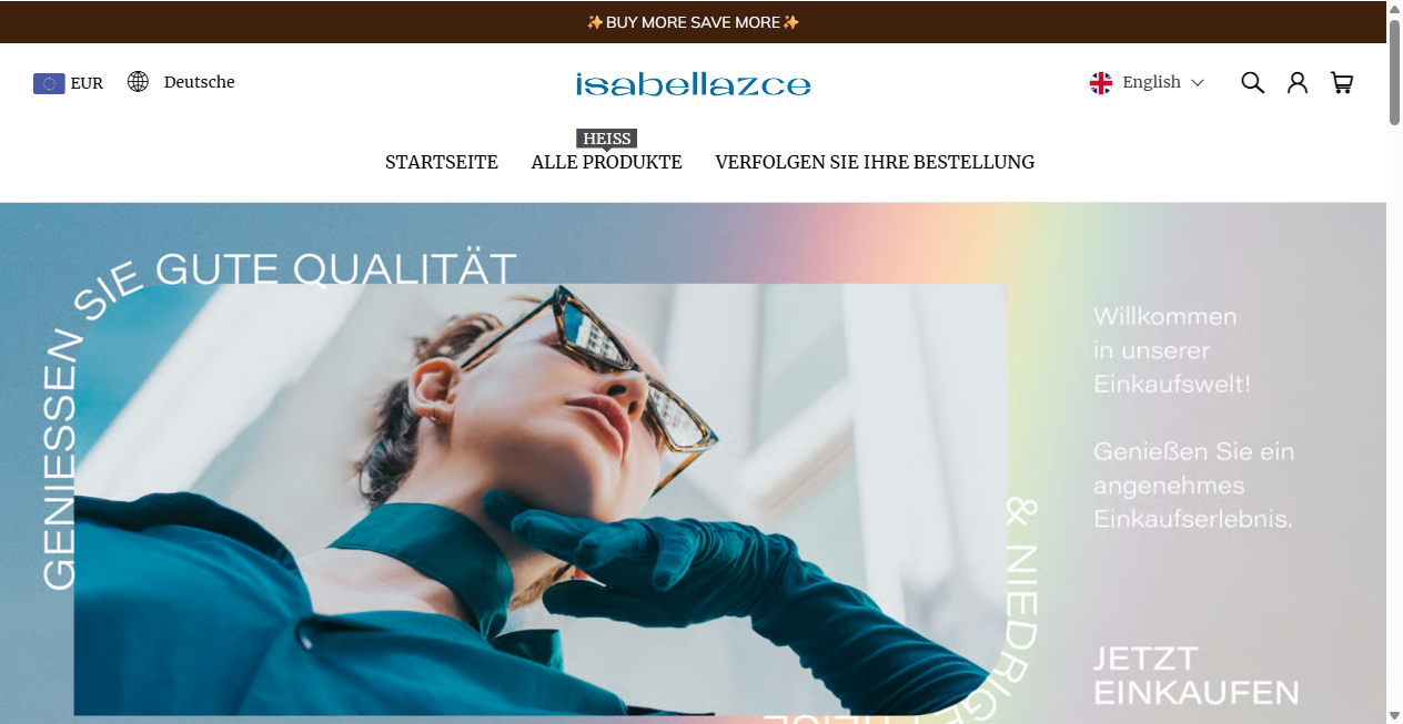 Screenshot von isabellazce.de