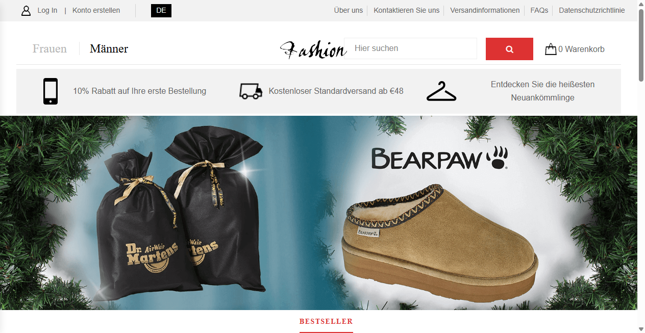 Screenshot von ivfan.herate.shop