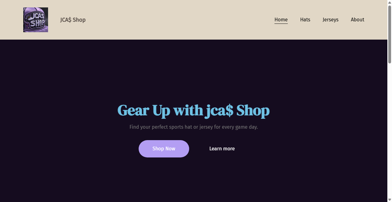 Screenshot von jcasshop.com