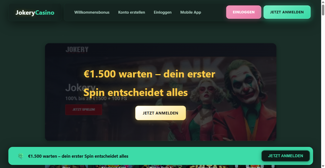 Bestätigte Warnung zu jokerycasino-online.de (2026)