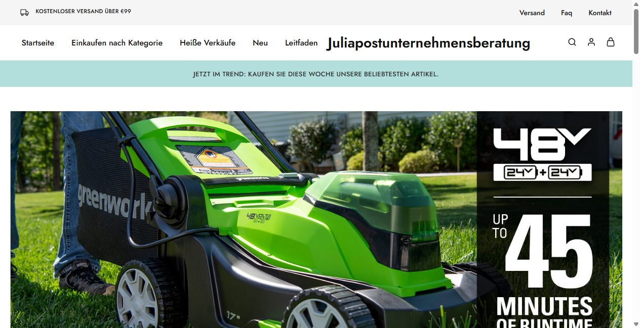Screenshot von juliapostunternehmensberatung.de