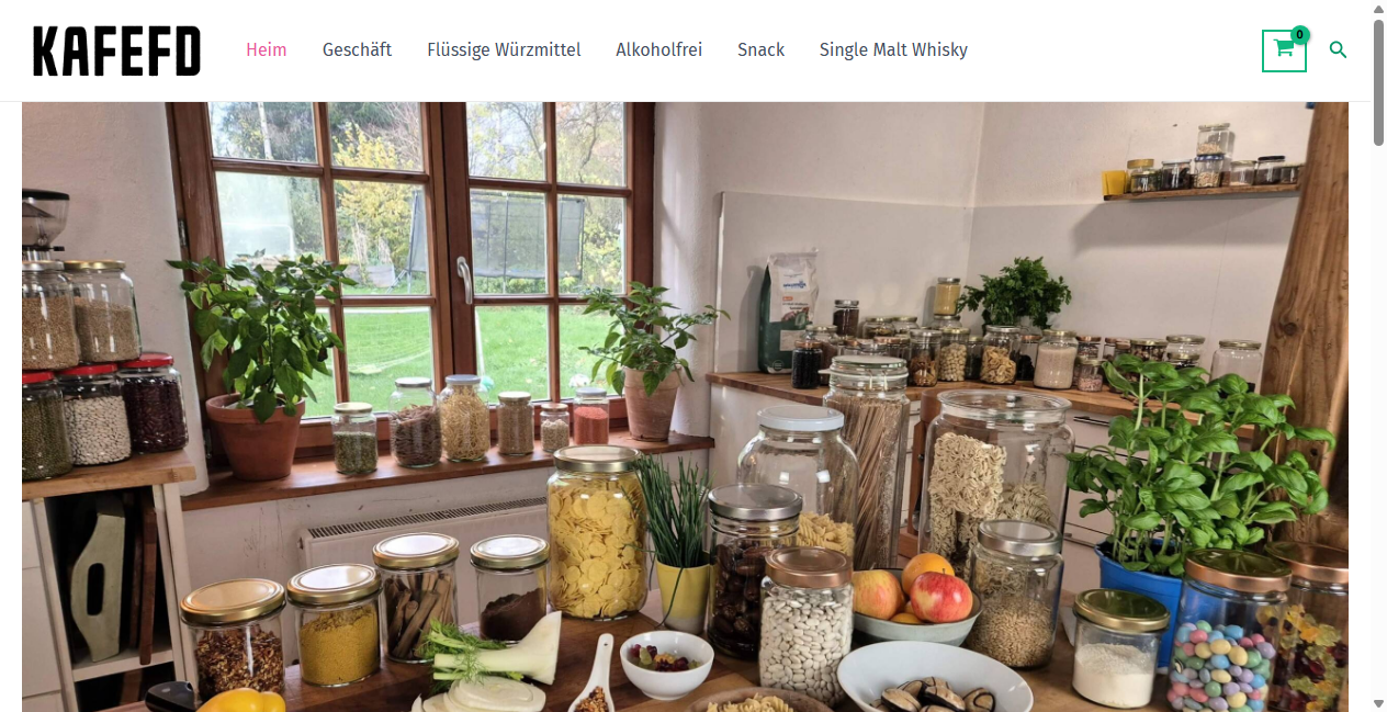 Screenshot von kaffeefeinkostdrinks.com