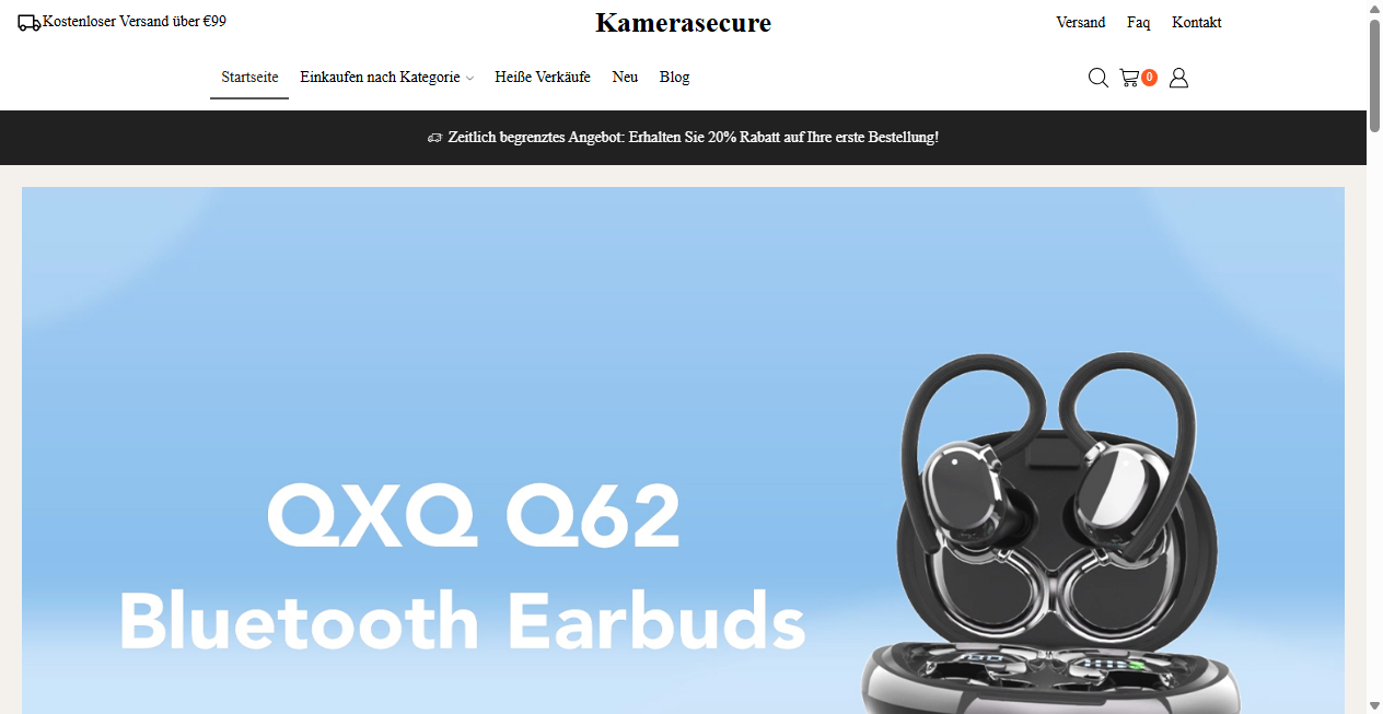Screenshot von kamerasecure.de