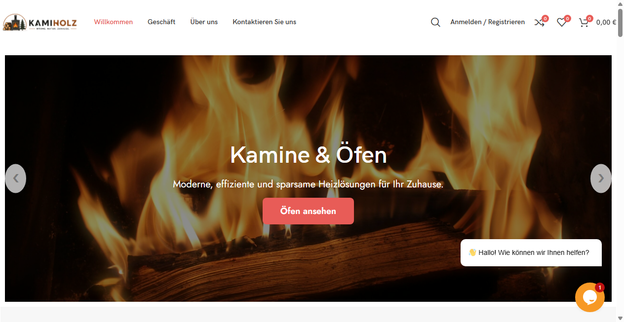 Screenshot von kami-holz.de