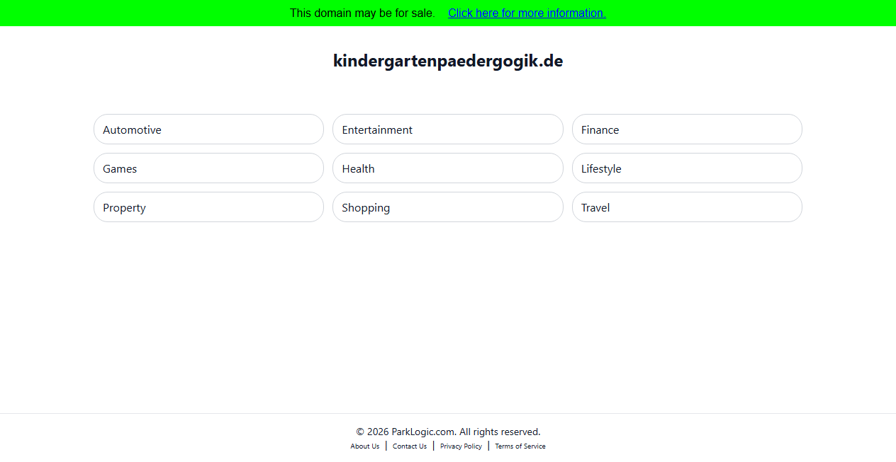 Screenshot von kindergartenpaedergogik.de
