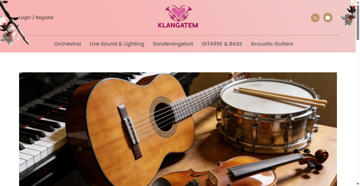 Screenshot von klangatem.com