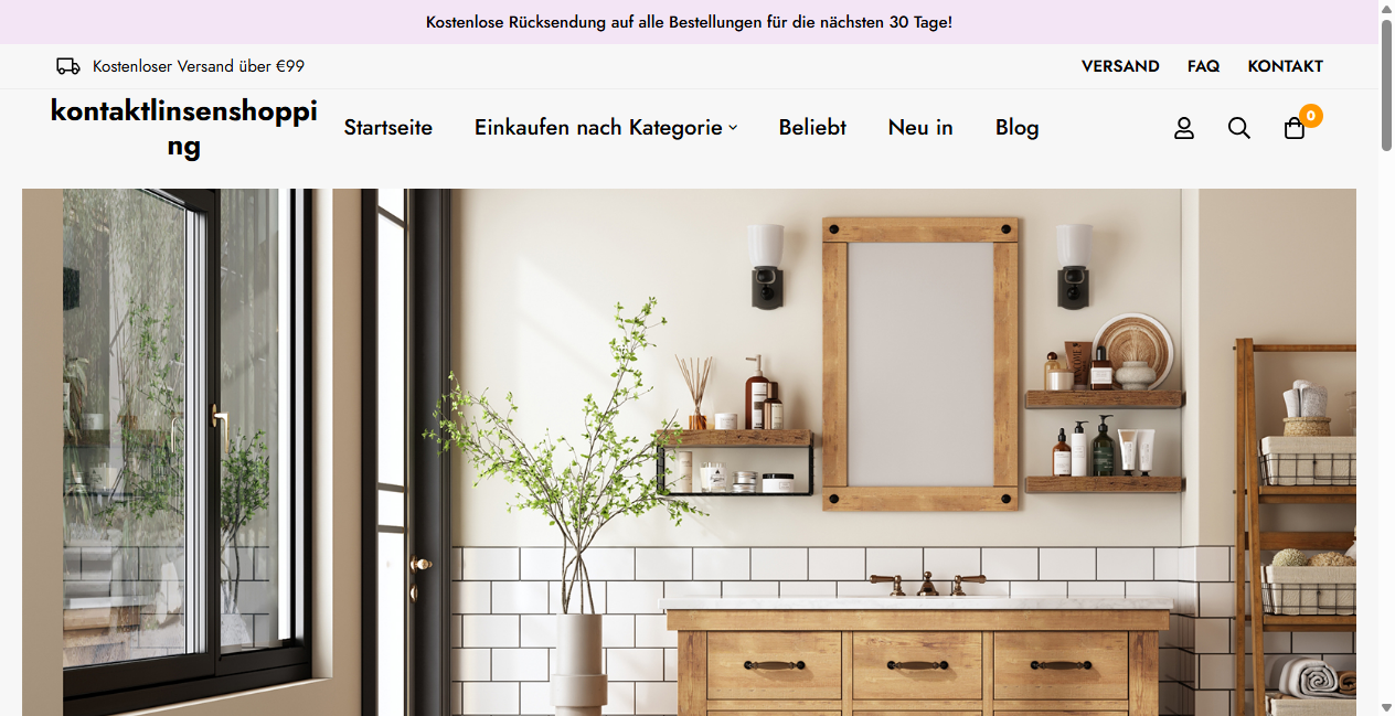 Screenshot von kontaktlinsenshopping.de