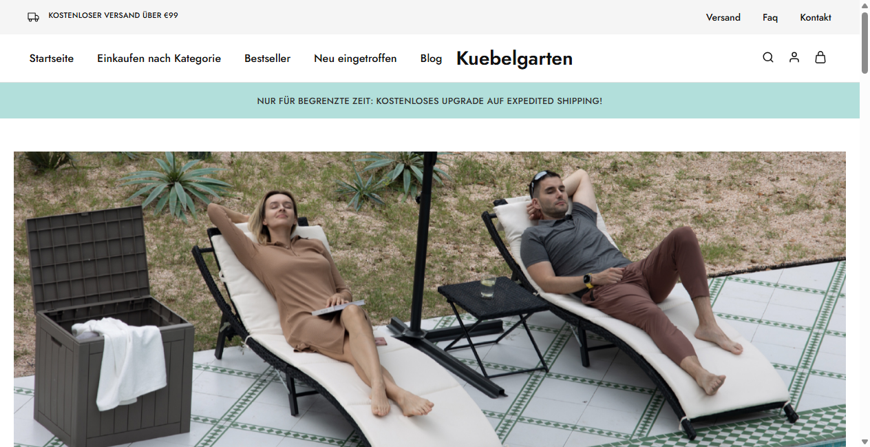 Screenshot von kuebelgarten.de