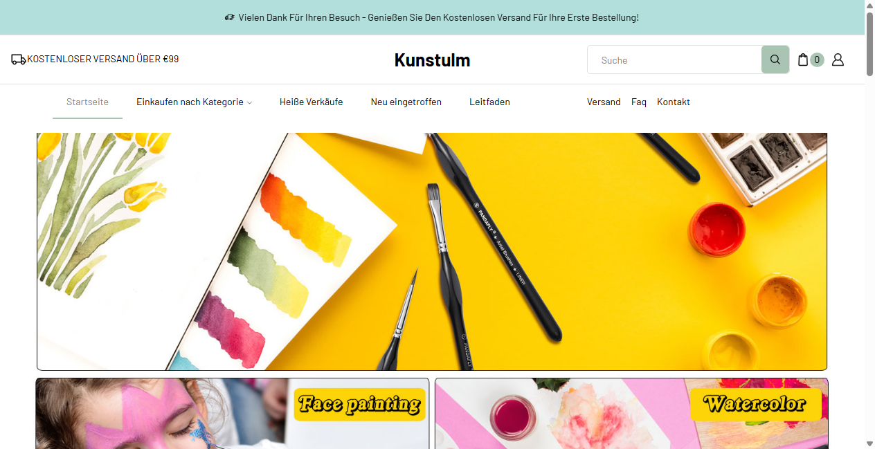 Screenshot von kunstulm.de