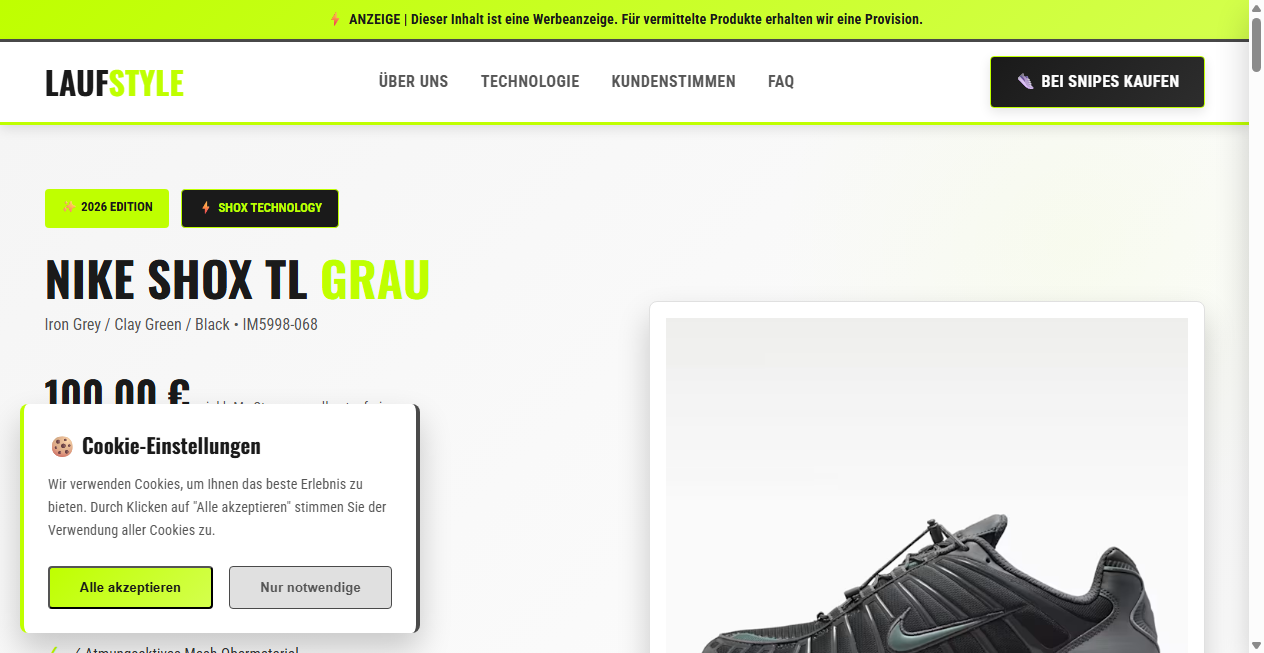 Fake Shop Warnung: laufstyle.com (2026)