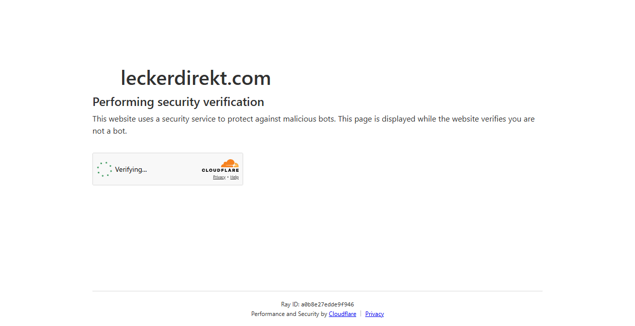 Screenshot von leckerdirekt.com