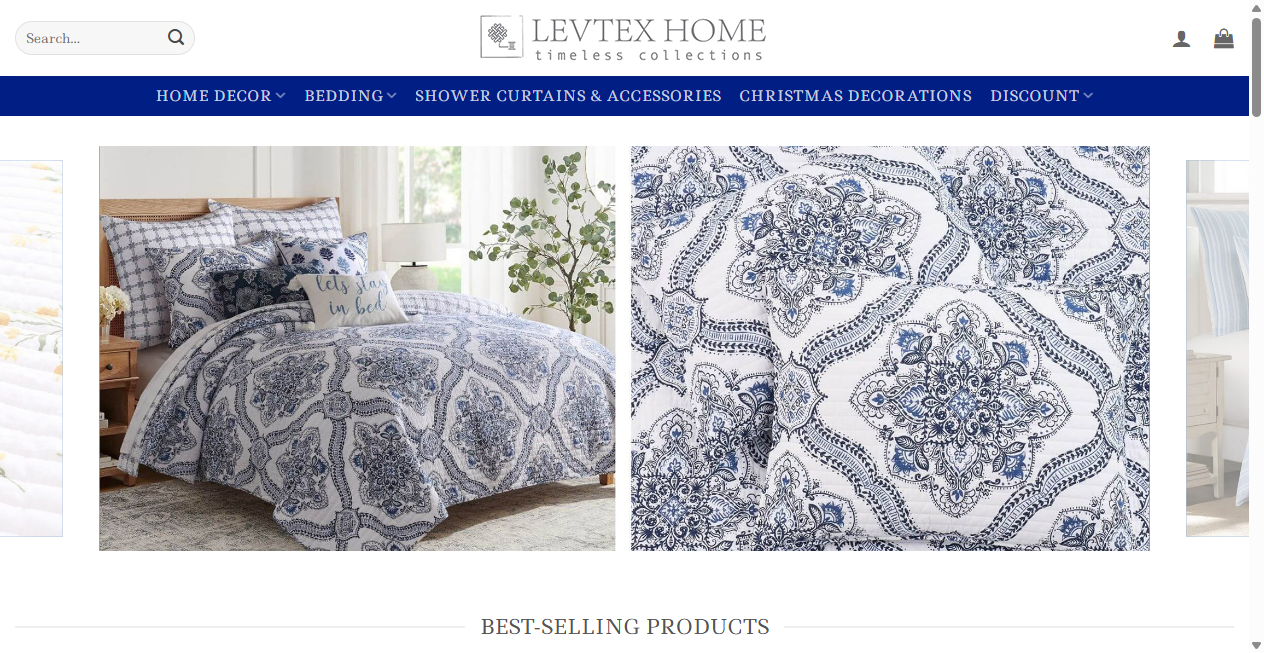 Screenshot von levtexhomebedsetssale.com