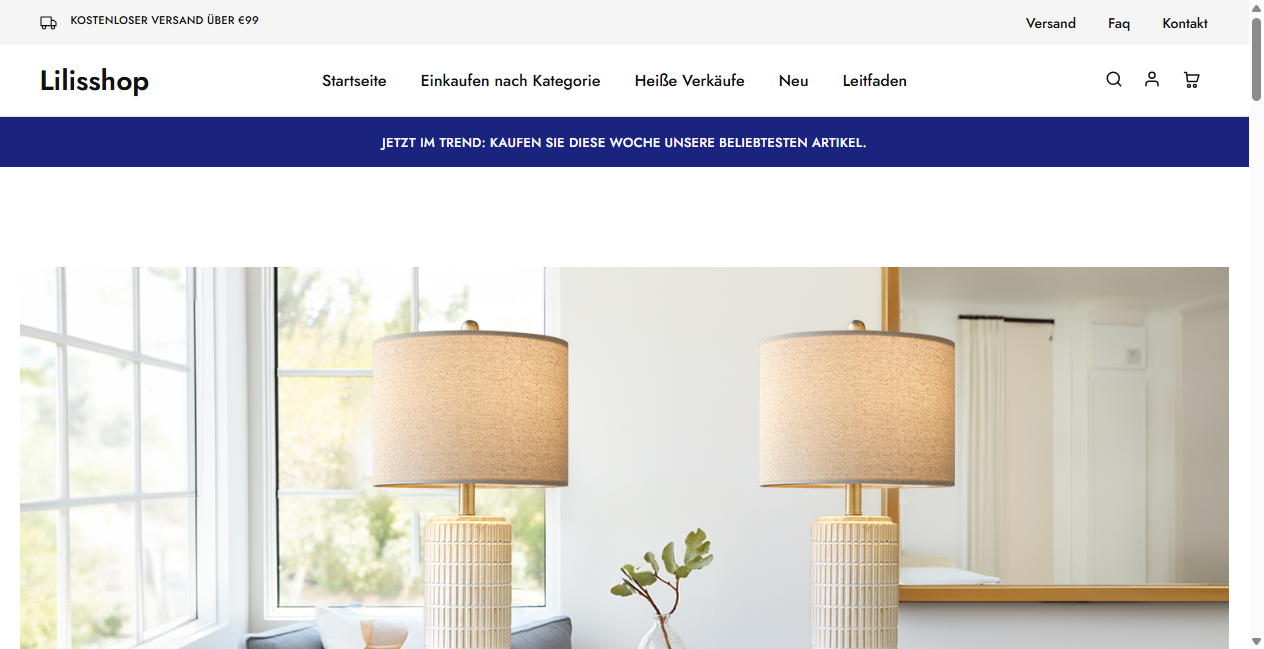 Screenshot von lilisshop.de