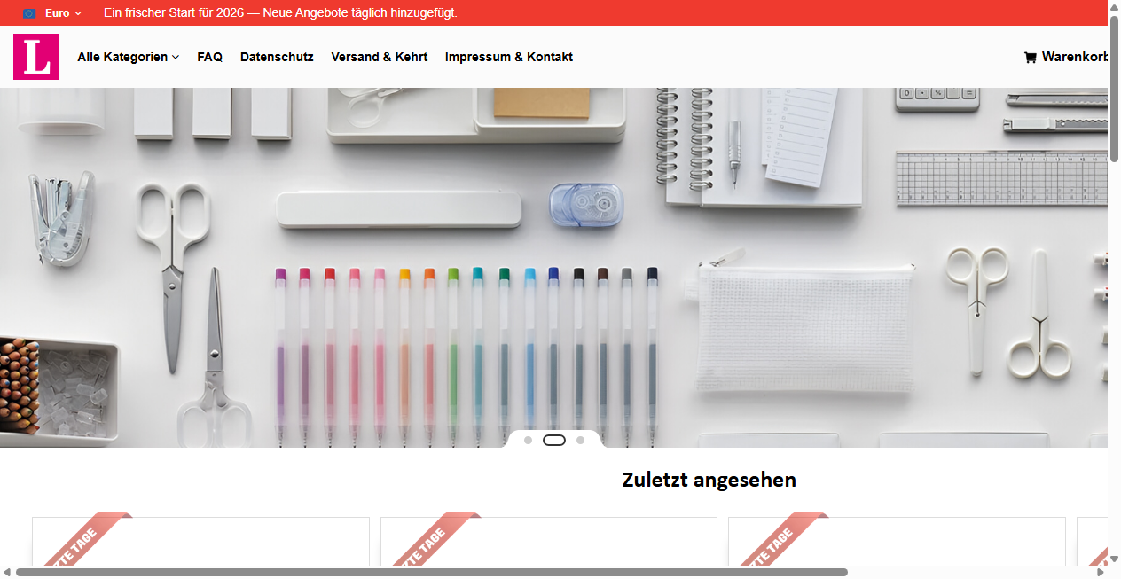 Screenshot von linavellegoods.com