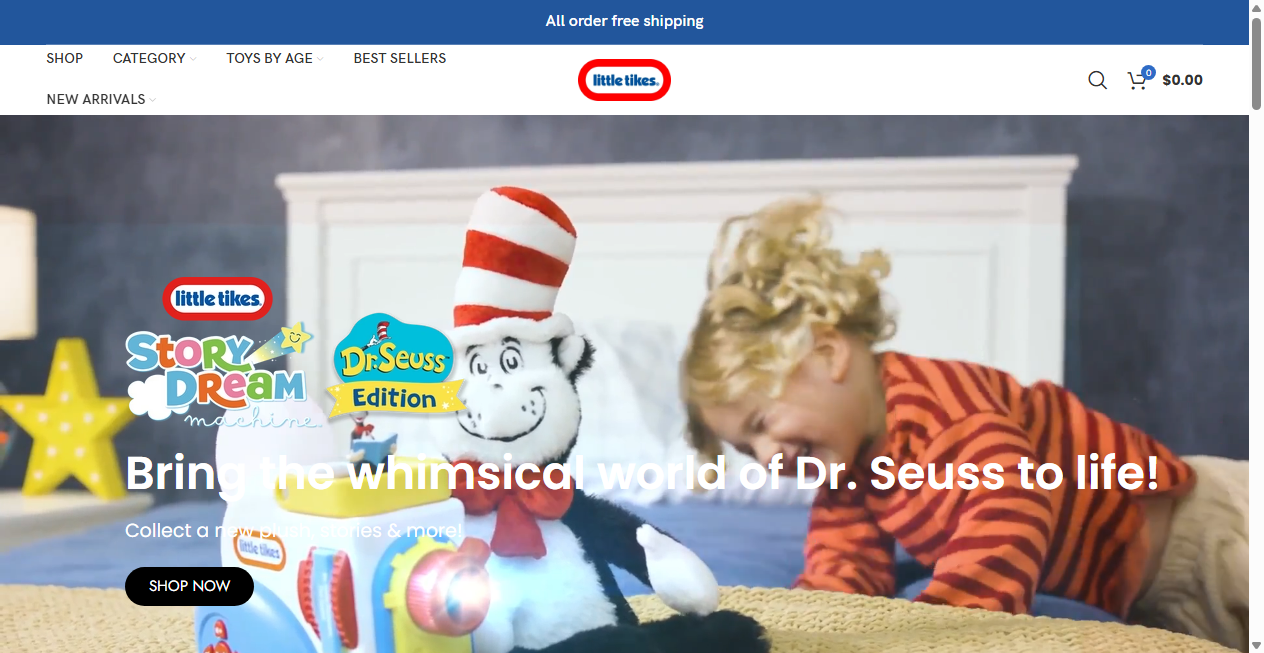 Screenshot von littletikesdiscounts.com