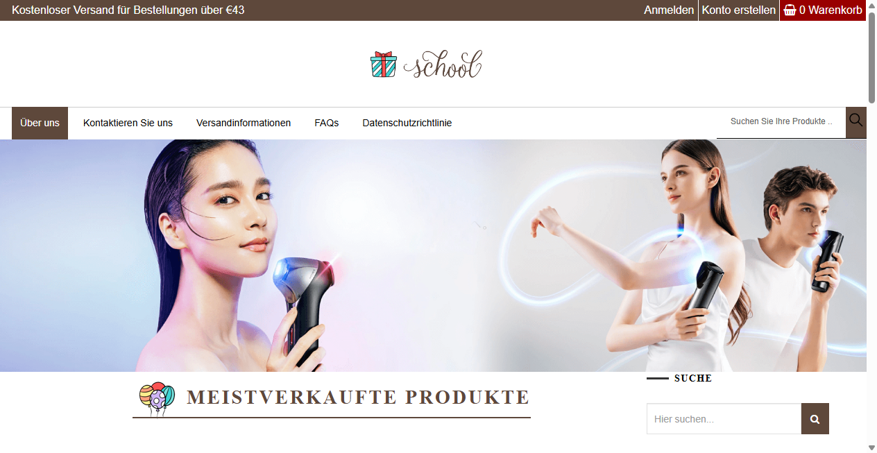 Screenshot von liwed.wedstrip.shop