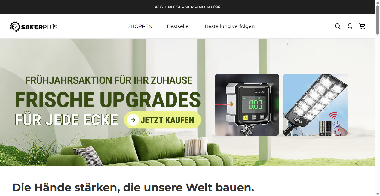 Fake Shop Warnung: m.sakerplus.de (2026)