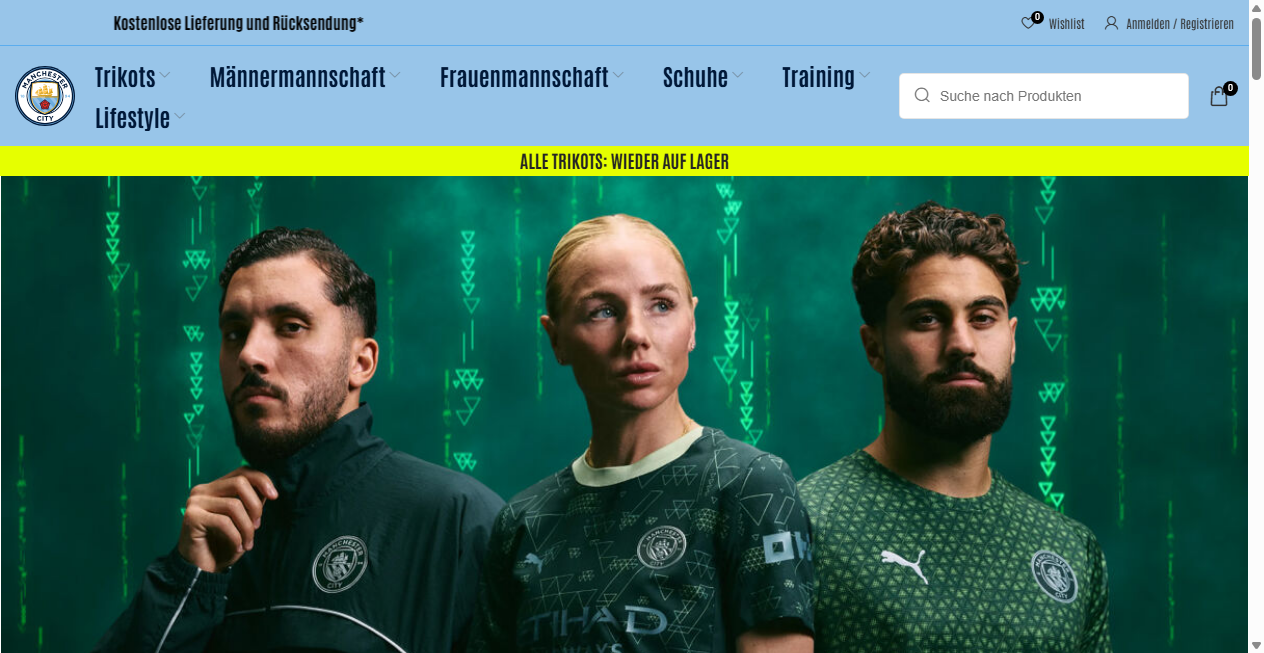 Screenshot von mancitytrikots.de