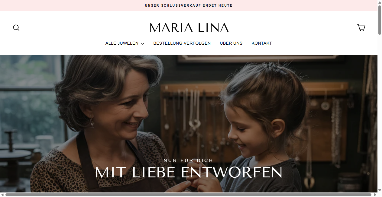 Screenshot von marialina-juwelen.de