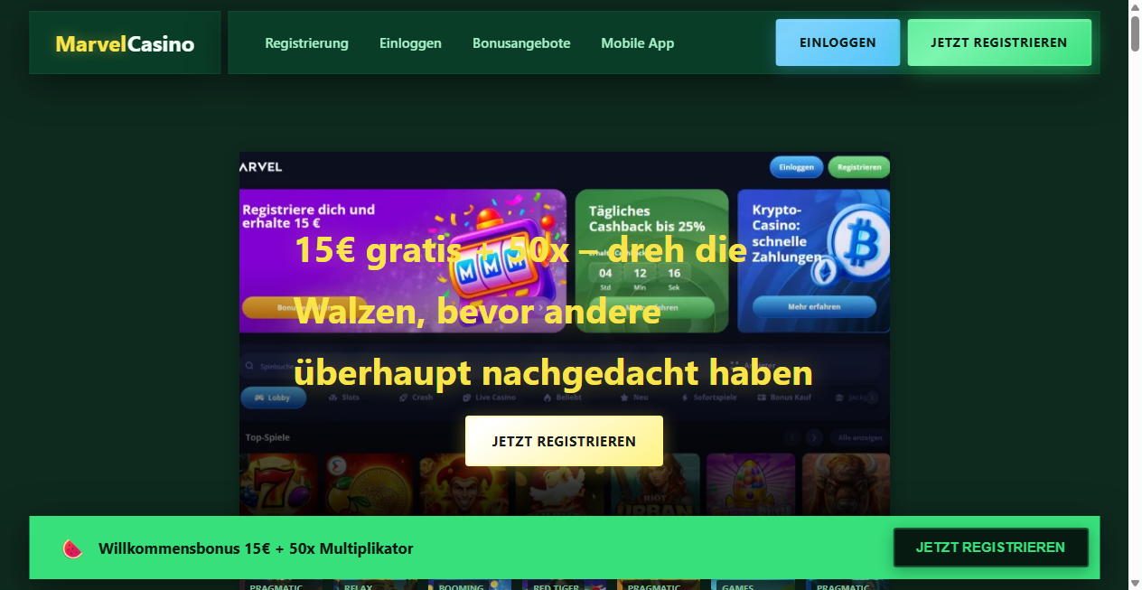 Bestätigte Warnung zu marvelcasino-online.de (2026)