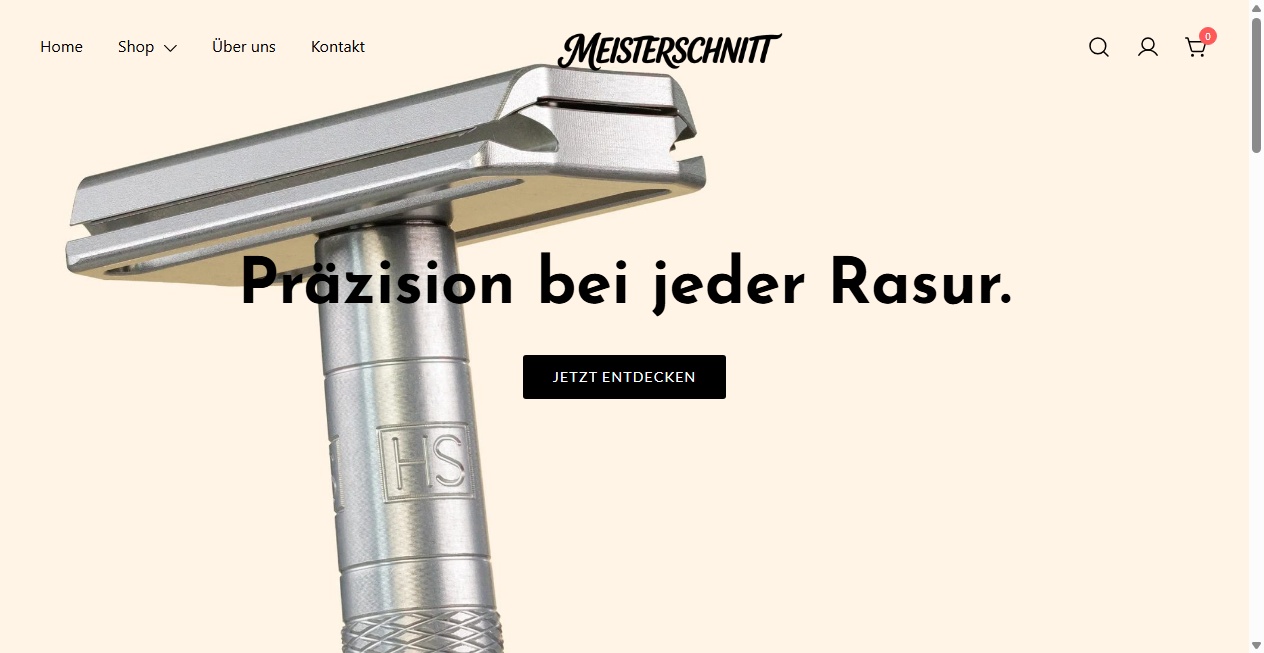 Screenshot von meisterschnitt.com