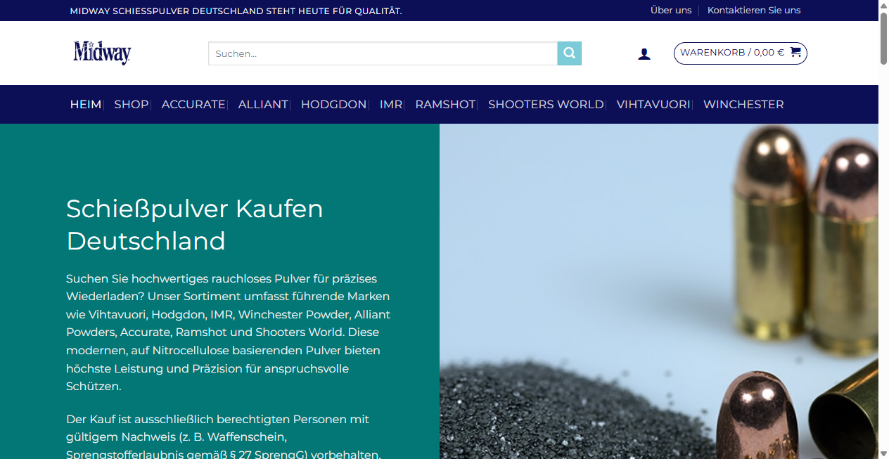 Fake Shop Warnung: midwayschiesspulver.de (2026)