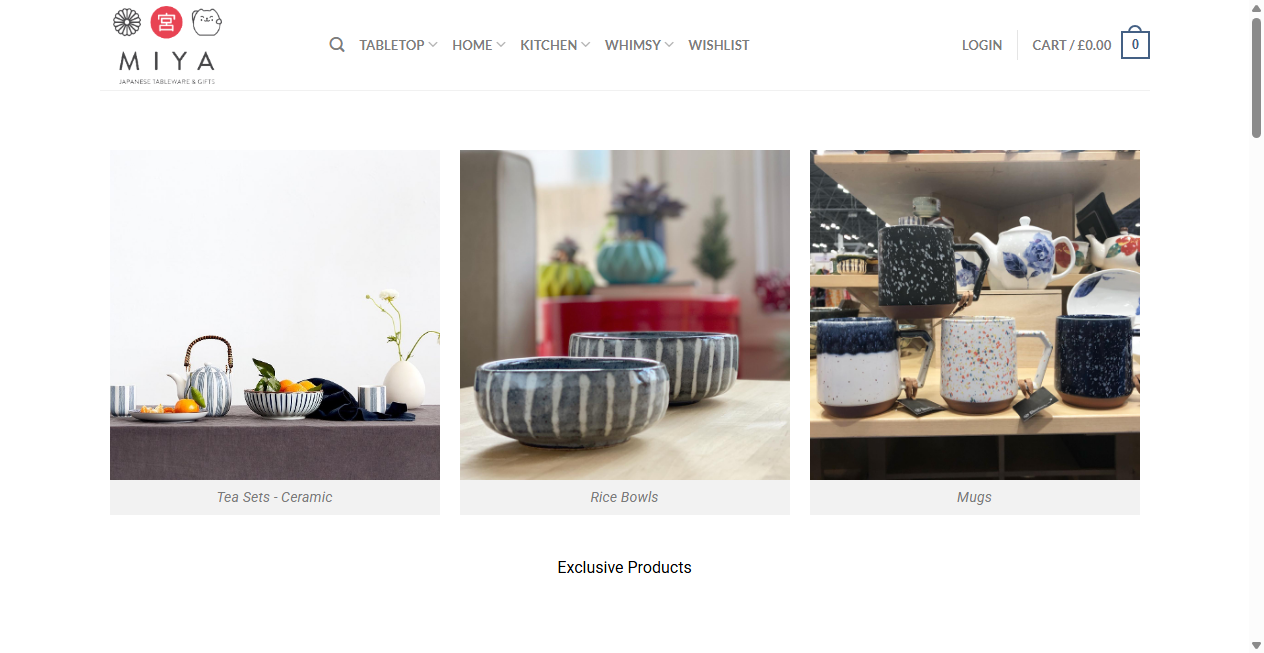 Screenshot von miyasale.com