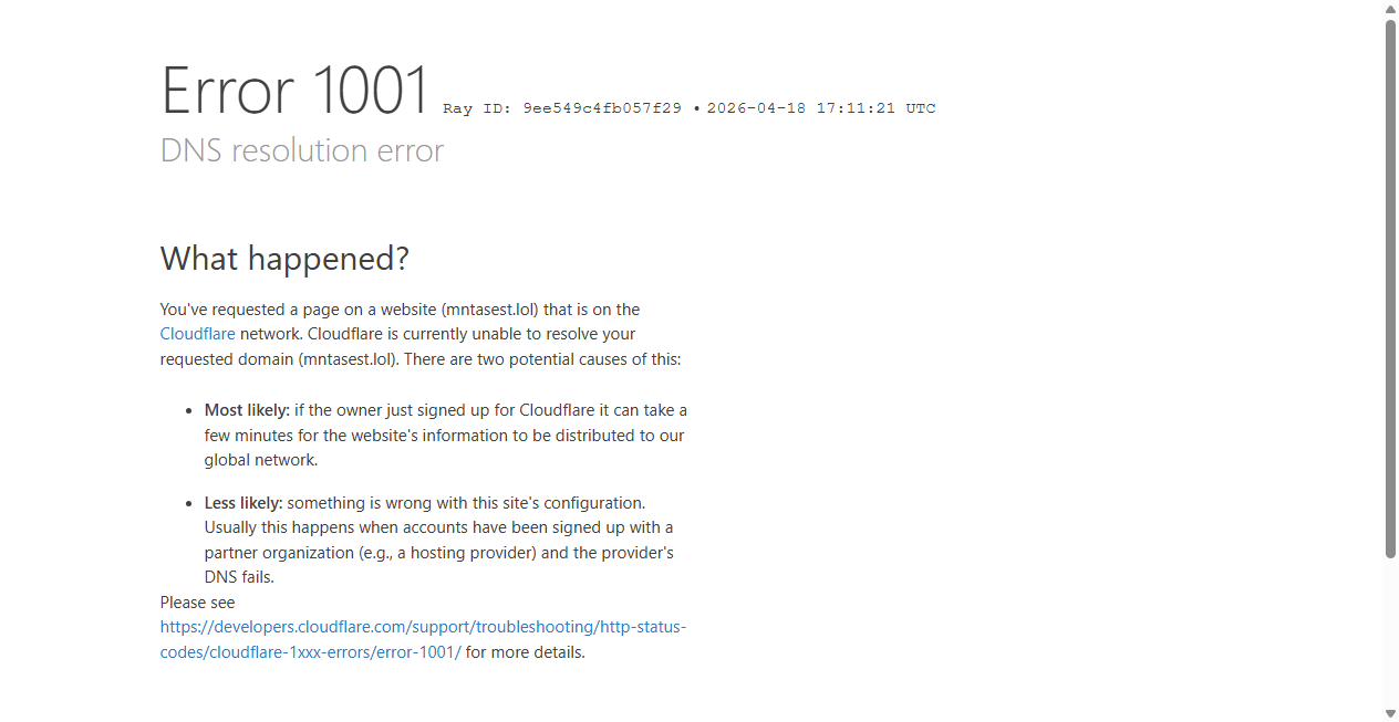 Screenshot von mntasest.lol