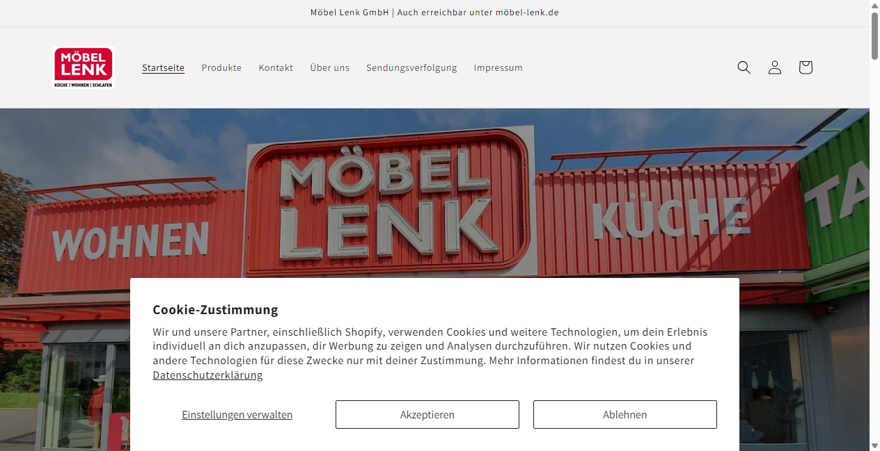 Screenshot von mobel-lenk.store