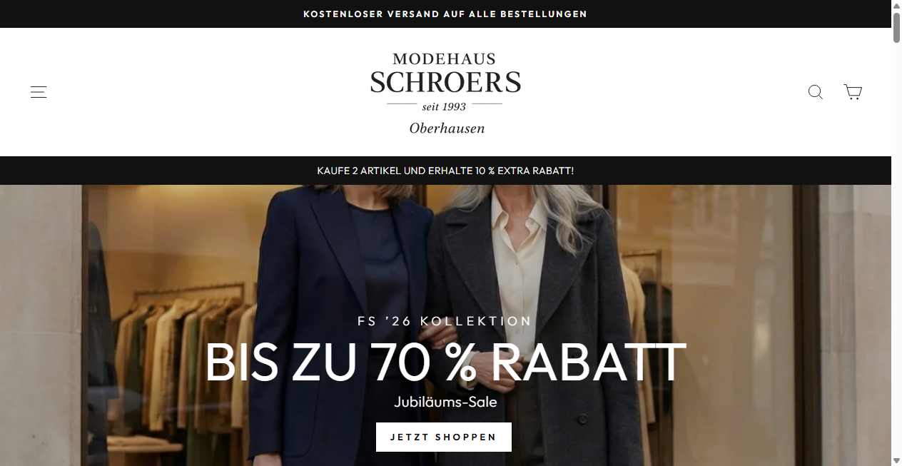 Bestätigte Warnung zu modehaus-schroers.com (2026)