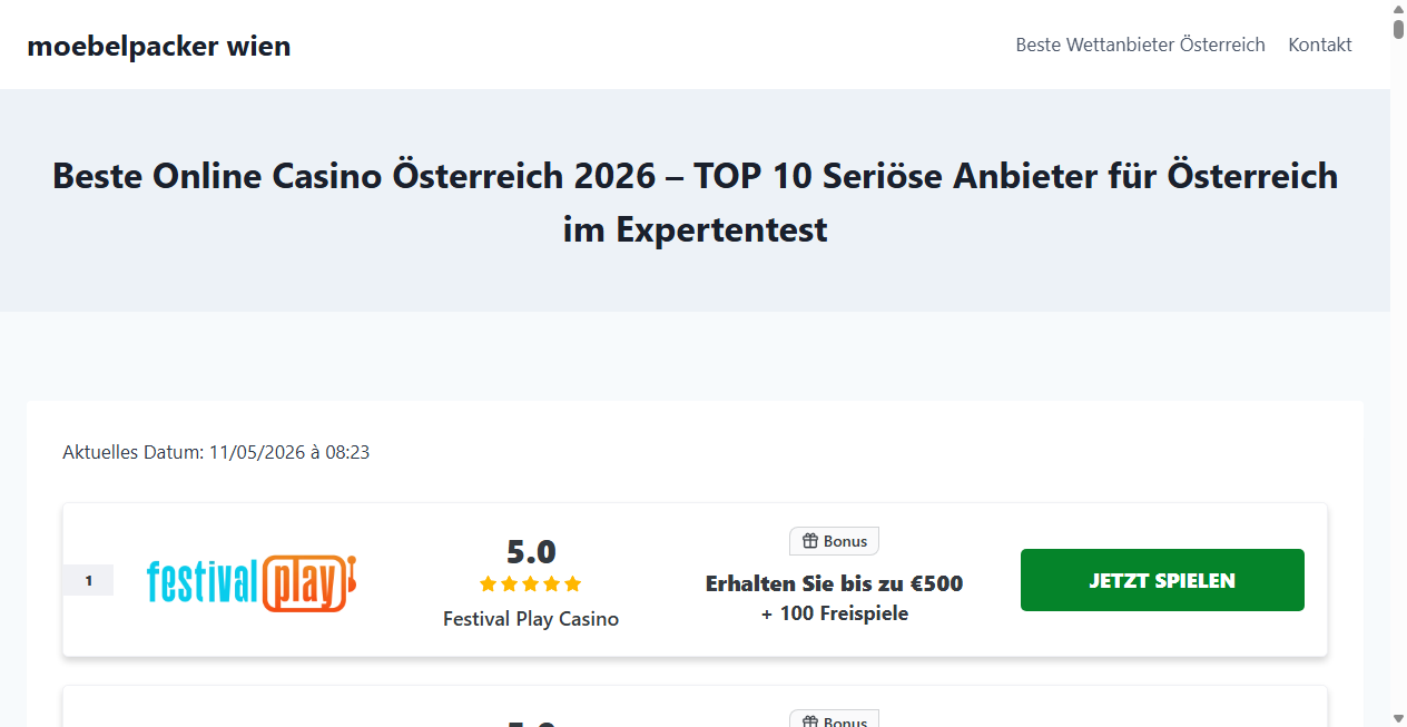 Screenshot von moebelpacker-wien.at