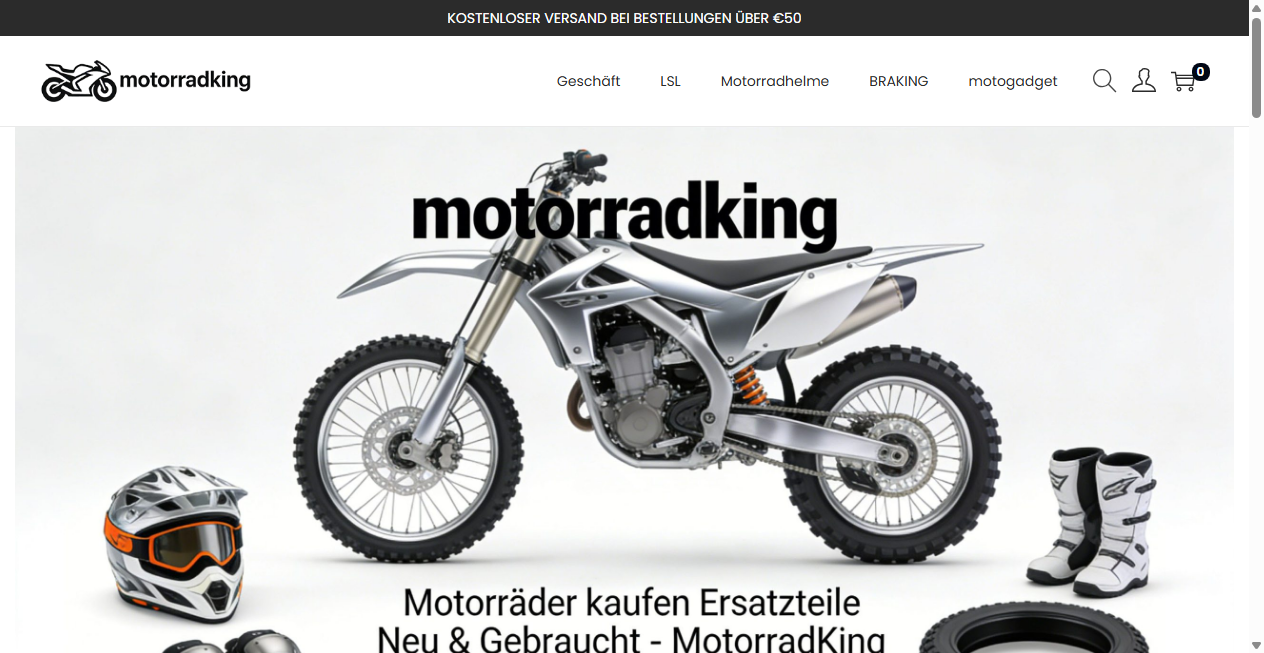 Screenshot von motorradking.com