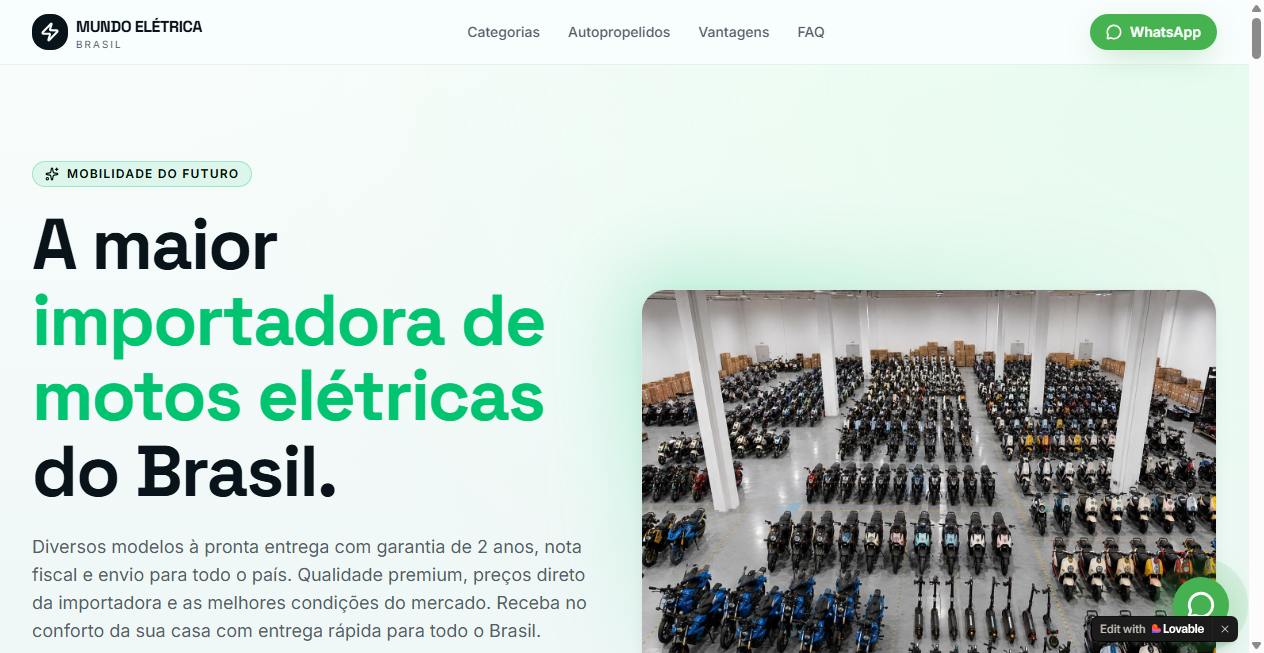 Screenshot von mundoeletricamotos.com