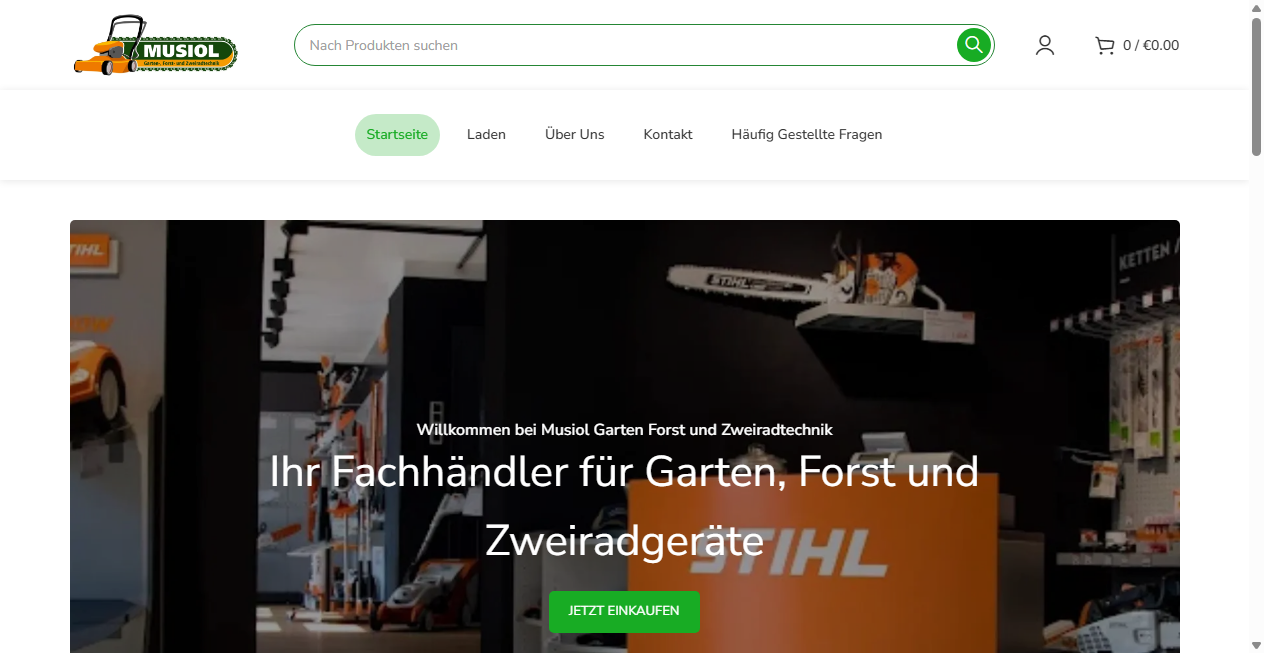 Screenshot von musiol-garten.de