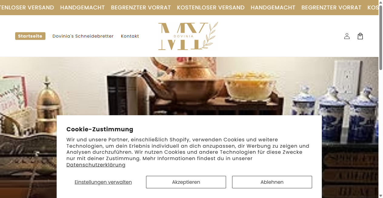 Fake Shop Warnung: mydovinia.com (2026)