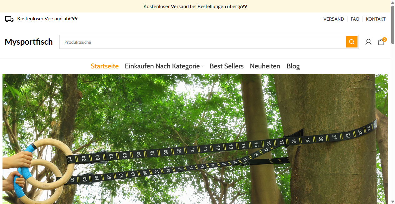 Screenshot von mysportfisch.de