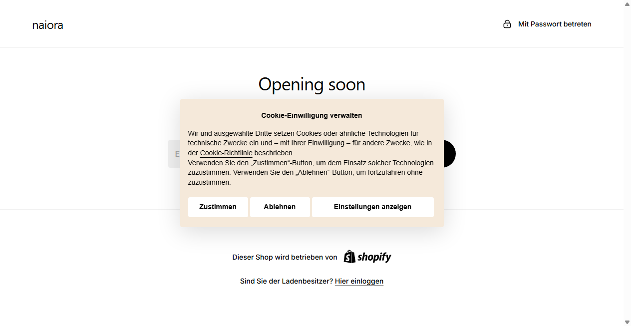 Fake Shop Warnung: naiora.de (2026)