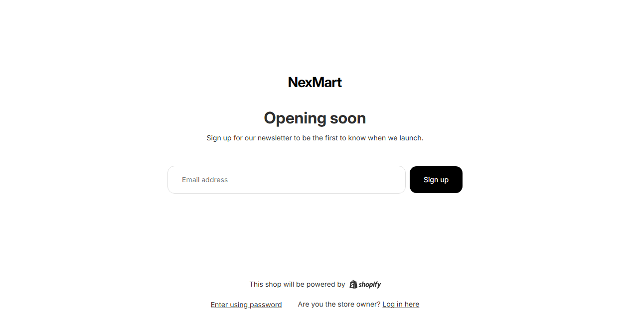 Screenshot von nexmartonline.com