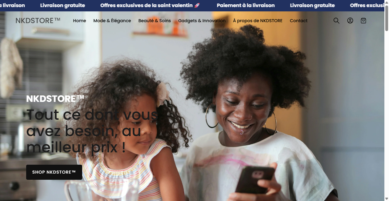 Screenshot von nkd-store.com