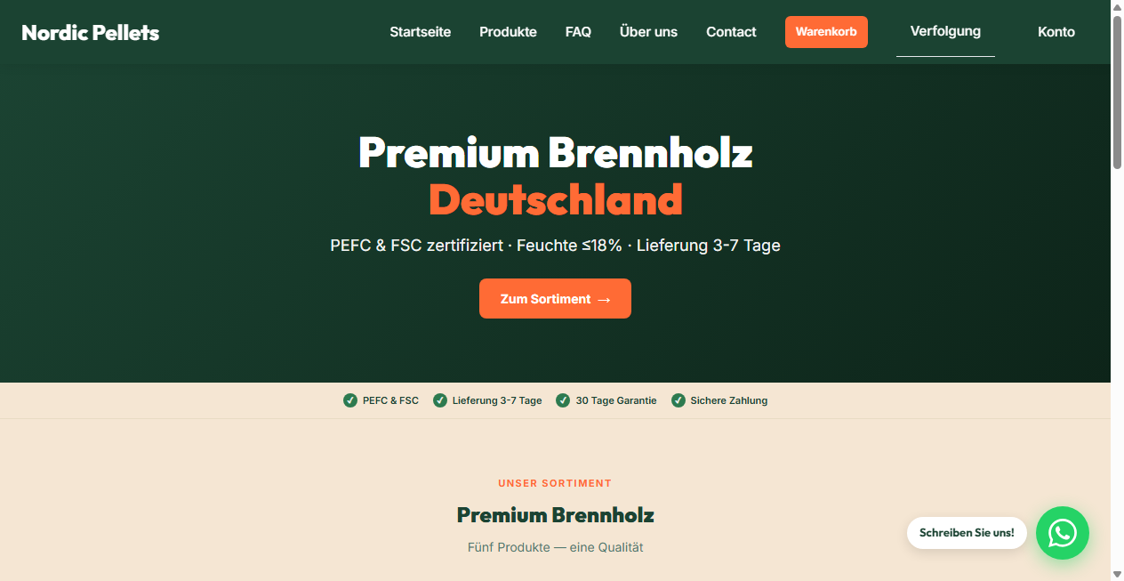 Fake Shop Warnung: nordic-pellets.de (2026)